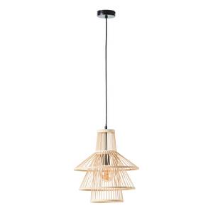 Suspension Hartland Rotin / Fer - 1 ampoule - Beige