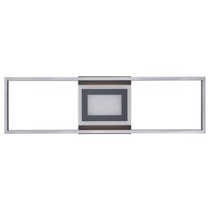 LED-plafondlamp Besson polycarbonaat/aluminium - 1 lichtbron - Grijs/antracietkleurig