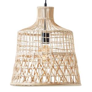 Pendelleuchte Newbury Rattan / Eisen - 1-flammig