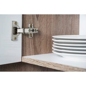 Küchenzeile Rovio Ohne Elektrogeräte - Weiß - Breite: 270 cm