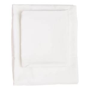 Bettwäsche De White Baumwolle - Satin - Weiß - 200 x 220 cm + 2 Kissen 80 x 80 cm