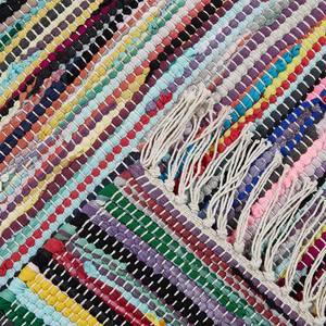 Tapis en laine Multi Coton - Multicolore - 60 x 120 cm