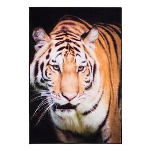 Laagpolig vloerkleed Tiger polyamide - oranje