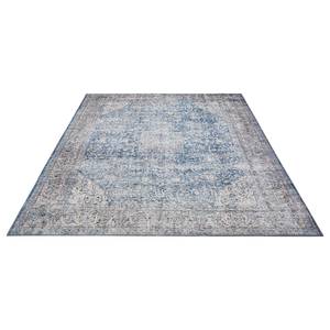 Laagpolig vloerkleed BB Loft Polyester - Blauw/beige - 80 x 150 cm