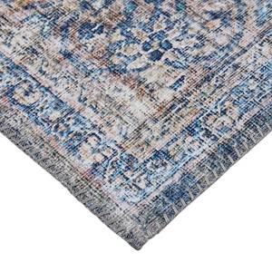 Kurzflorteppich BB Loft Polyester - Blau / Beige - 80 x 150 cm