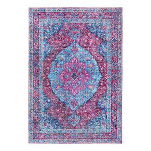 Kurzflorteppich Mystic Polyester - Blau / Pink - 120 x 170 cm