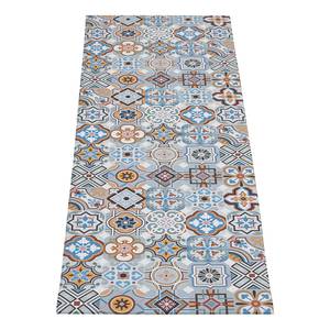 Tapis de couloir Marrakesch Polychlorure de vinyle - Bleu - Bleu / Beige - 70 x 200 cm