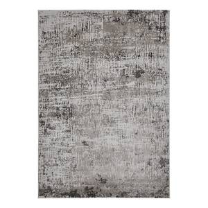 Laagpolig vloerkleed Saragossa polypropeen/polyester - Donkergrijs - 200 x 290 cm