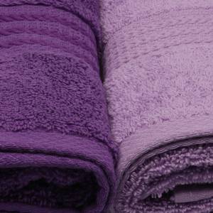 Handtuch-Set Rainbow II (4er-Set) Baumwolle - Violett