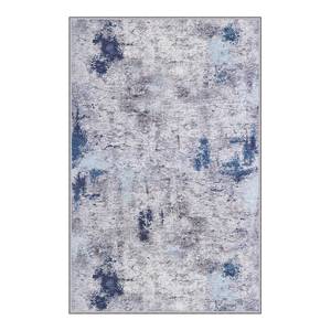 Laagpolig vloerkleed Inka polyester - blauw