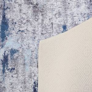 Laagpolig vloerkleed Inka polyester - blauw