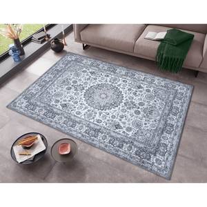 Tapis Nain Zarin Polyester - Gris minéral - 160 x 230 cm