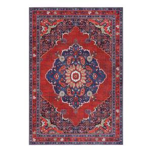 Laagpolig vloerkleed Hamadan Siah polyester - Blauw - 200 x 290 cm