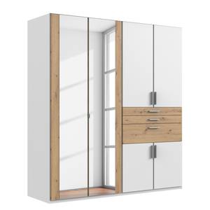 Drehtürenschrank Harburg I Eiche Artisan Dekor / Weiß - Breite: 180 cm