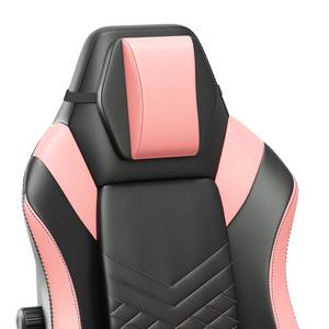 Chaise gamer Lasse XXL Noir / Rose