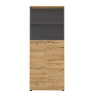 Armoire de bureau GW-Agenda III Imitation chêne Grandson / Graphite