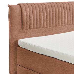 Boxspringbett Andresito Bouclé Stoff Raya: Cognac