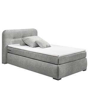 Boxspringbett Le Roy Microvelours Thala: Grau - 120 x 200cm