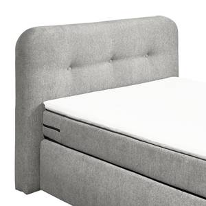 Boxspringbett Le Roy Microvelours Thala: Grau - 120 x 200cm