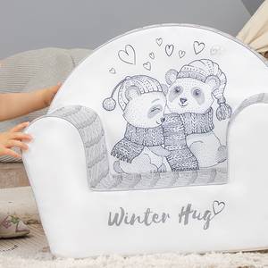 Kindersessel Winter Hug Grau - Textil - 34 x 42 x 51 cm