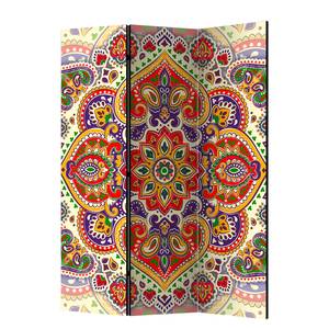 Paravento Unusual Exoticism Tessuto non tessuto su legno massello  - Multicolore - 3 pezzi