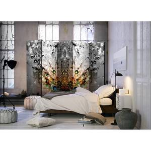 Kamerscherm Enchanted Morning Dew vlies op massief hout  - meerdere kleuren - 5-delige set