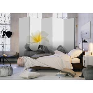 Paravento White Lotus Tessuto non tessuto su legno massello  - Multicolore - 5 pezzi