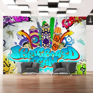 Papier peint intissé Skateboard Team Intissé - Multicolore - 400 x 280 cm