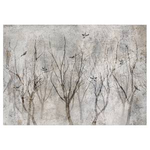 Vlies-fotobehang Singing in the Forest vlies - grijs - 250 x 175 cm