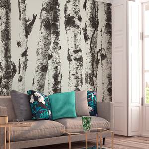 Vlies-fotobehang Stately Birches vlies - grijs - 200 x 140 cm