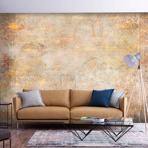 Papier peint intissé Golden Etude Intissé - Marron / Doré - 200 x 140 cm