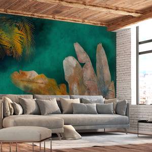 Papier peint intissé Painted Jungle Intissé - Multicolore - 450 x 315 cm