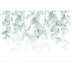 Vlies-fotobehang Pastel Flora vlies - beige/groen - 200 x 140 cm