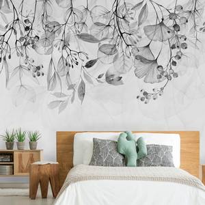 Vlies-fotobehang Foggy Nature vlies - Grijs - 250 x 175 cm