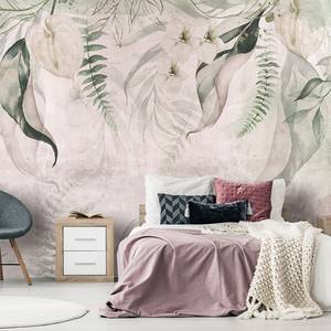 Vlies-fotobehang Morning Exotic vlies - grijs/groen - 400 x 280 cm