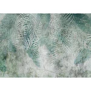 Vlies Fototapete Prehistoric Palm Trees Vlies - Grau / Grün - 300 x 210 cm