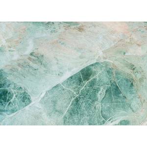 Vlies-fotobehang Turquoise Marble vlies - turquoise - 300 x 210 cm