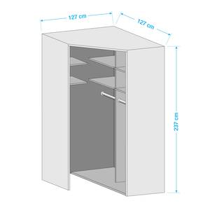 Armadio angolare SKØP pure Bianco alpino - 127 x 236 cm