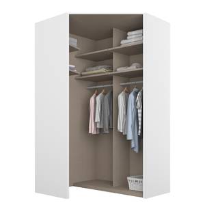 Armoire d’angle SKØP reflect Blanc alpin - 127 x 236 cm