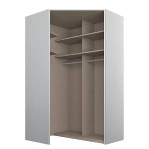 Armoire d’angle SKØP reflect Gris soie - 127 x 222 cm