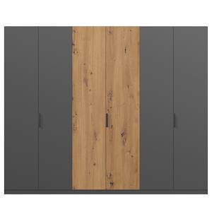 Drehtürenschrank SKØP pure artisan Graphit / Eiche Artisan Dekor - 270 x 222 cm