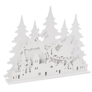LED-Dekoobjekt XXL-Weihnachtssilhouette Sperrholz - Weiß