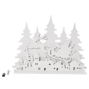 LED-Dekoobjekt XXL-Weihnachtssilhouette Sperrholz - Weiß