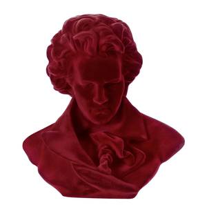 Dekofigur Beethoven Kunstharz - Rot