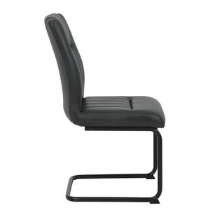 Chaise cantilever Caliento Anthracite - Lot de 2