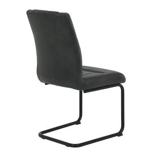 Chaise cantilever Caliento Anthracite - Lot de 2