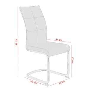 Chaise cantilever Mebane Noir - Lot de 2