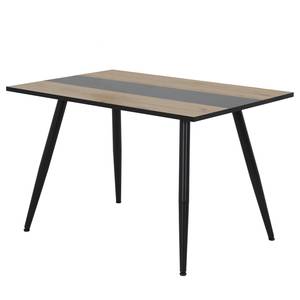 Eettafel Gander Artisan eikenhouten look/zwart