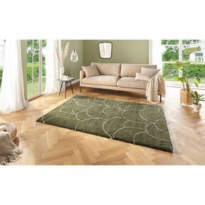 Tapis épais Thane Polypropylène - Vert / Beige - 80 x 150 cm