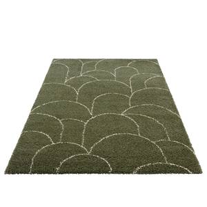 Tappeto a pelo lungo Thane Polipropilene - Verde / Beige - 80 x 150 cm